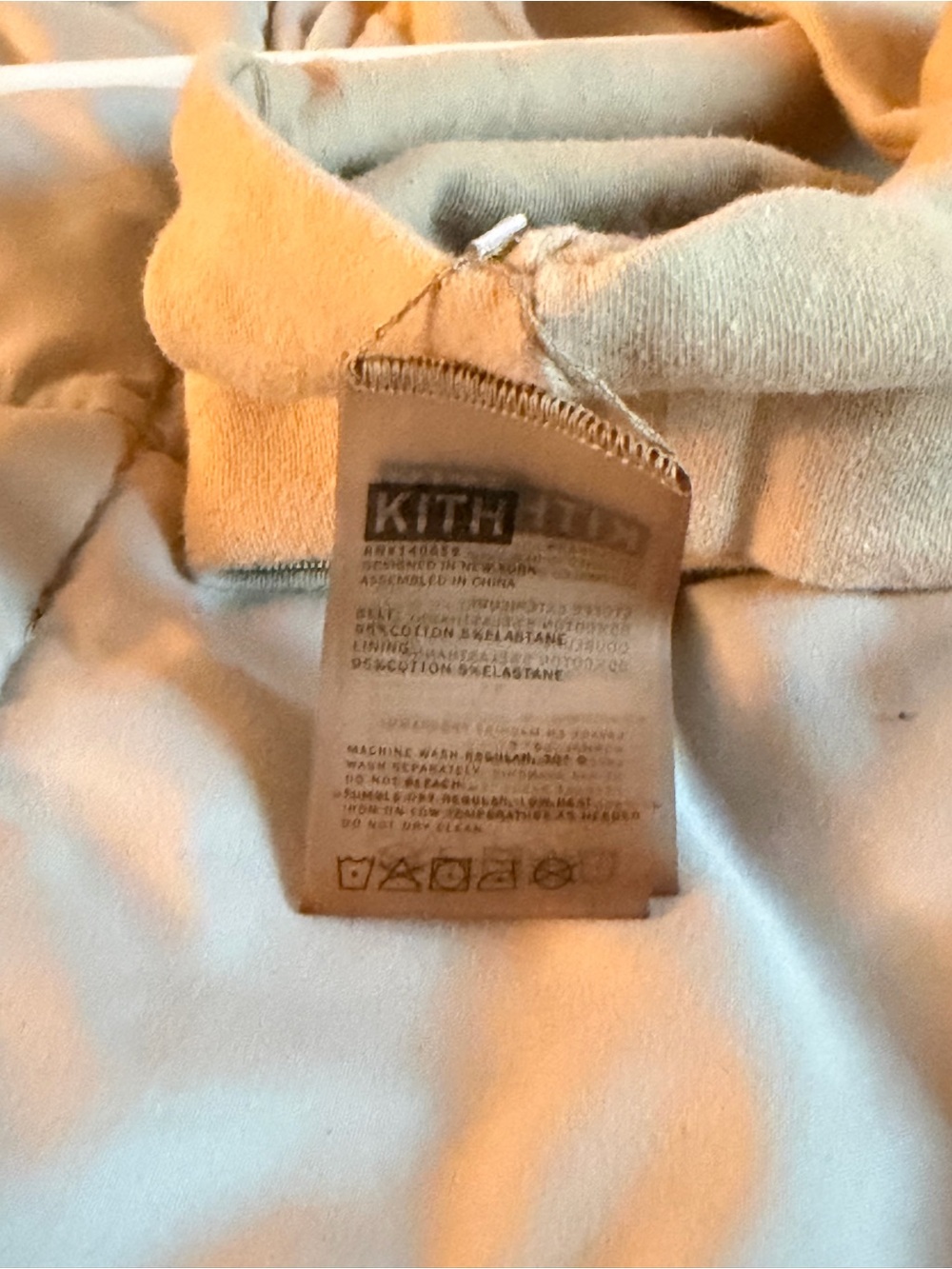 Kith Beige Ribbed Racerback Crop Top - Picture 3 of 4